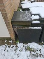 Antraciet tegels 60x60, Ophalen, Gebruikt, Beton, Terrastegels