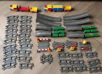 Grote Duplo Trein Set met Rails beschikbaar voor biedingen