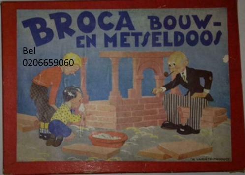 gezocht oud broca bouw en metseldoos 'n varieté product 1940, Antiek en Kunst, Antiek | Speelgoed, Verzenden