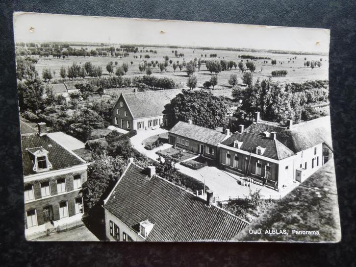 OUD ALBLAS panorama  JosPe, Verzamelen, Ansichtkaarten | Nederland, Zuid-Holland, 1960 tot 1980, Ophalen of Verzenden