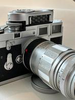 Leica M3 met 90mm lens en belichtingsmeter, Ophalen of Verzenden, Gebruikt, Leica