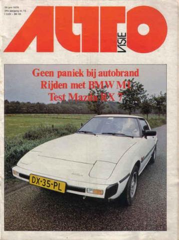 Autovisie 13 1979 : Mazda RX7 - BMW M1 - Austin Metro beschikbaar voor biedingen