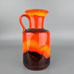 Vintage West-Duitse Fat Lava vaas. Jasba N 602 12 25. oranje, Antiek en Kunst, Antiek | Vazen, Ophalen of Verzenden