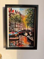 Kunst Amsterdam grachten modern art schilderij painting art, Antiek en Kunst, Ophalen of Verzenden