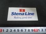 sticker Ferry  STENA LINE Making good time, Ophalen, Zo goed als nieuw, Bedrijf of Vereniging