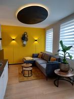 Antraciet Hoekbank 250x150 - Gebruikt, Gouda, Huis en Inrichting, Banken | Bankstellen, Ophalen, 250 tot 300 cm, Gebruikt, 125 tot 150 cm