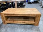 stoere salontafel massief hout  industrieel ALS NIEUW, Huis en Inrichting, 100 tot 150 cm, Eikenhout, Zo goed als nieuw, Minder dan 50 cm