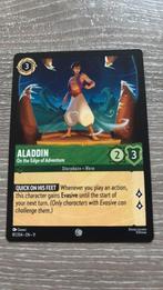 Disney Lorcana Aladdin on the edge 81-204 11WSP nonfoil, Ophalen of Verzenden, Zo goed als nieuw, Losse kaart