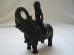 Beeld messing Aziatische olifant, Verzamelen, Beelden en Beeldjes, Ophalen of Verzenden, Gebruikt, Dier