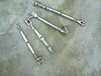 spanners -dek ogen  --schoot 12 mm met katrollen-- septerpot, Ophalen, Gebruikt, Dekbeslag, Zeilboot