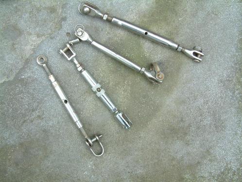 spanners -dek ogen  --schoot 12 mm met katrollen-- septerpot, Watersport en Boten, Bootonderdelen, Gebruikt, Dekbeslag, Zeilboot