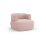 Micadoni Home Jenny Fauteuil Bouclé - Roze | Van €599, nu, Huis en Inrichting, Fauteuils, Nieuw, 75 tot 100 cm, Ophalen of Verzenden