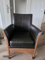 eetkamerstoelen merk LOOM Favorit rotan frame PU skin, Ophalen, Klassieke uitstraling, Gebruikt, Bruin
