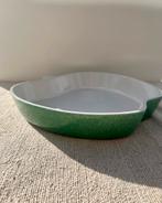 Vintage appel serveerschaal oven schaal groen fruit, Rond, Ophalen of Verzenden, Zo goed als nieuw, X