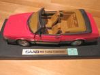 Saab 900 cabriolet 1/18   en  Folders 50 jaar Saab., Ophalen of Verzenden, Zo goed als nieuw, Overige typen, Anson