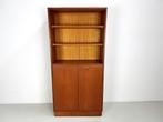 Vintage boekenkast., Teakhout, Zo goed als nieuw, 150 tot 200 cm, 25 tot 50 cm