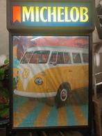 Michelob bier reclame met t1 busje bulli., Ophalen of Verzenden, Gebruikt, Reclamebord