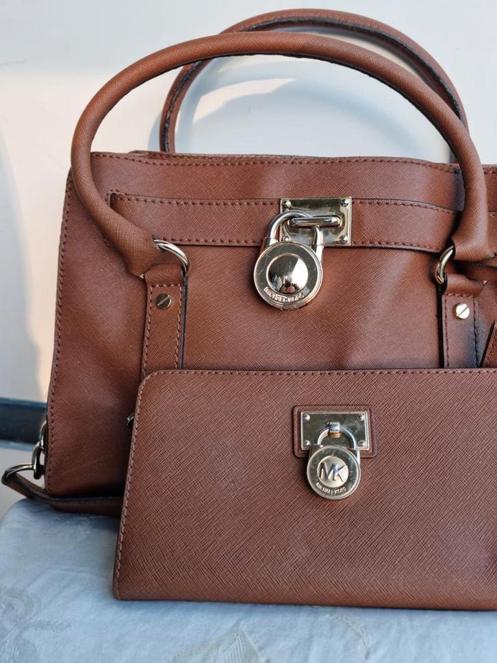 Michael Kors Handtas Bruin, Sieraden, Tassen en Uiterlijk, Tassen | Damestassen, Gebruikt, Handtas, Bruin, Ophalen of Verzenden