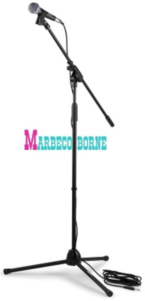 Microfoon set incl. microfoon, standaard, kabel en draagtas, Muziek en Instrumenten, Microfoons, Nieuw, Overige typen, Ophalen of Verzenden