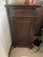 Brocante Hoog nachtkastje, Ophalen, Gebruikt, Minder dan 45 cm, 70 cm of meer