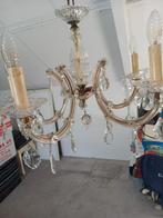 5 armige kroonlamp, Huis en Inrichting, Lampen | Kroonluchters, Ophalen, Zo goed als nieuw