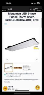3 fase rail Megaman/ecogetic LEDPaneel 4000K 3000k enz nieuw, Huis en Inrichting, Lampen | Spots, Ophalen of Verzenden, Nieuw