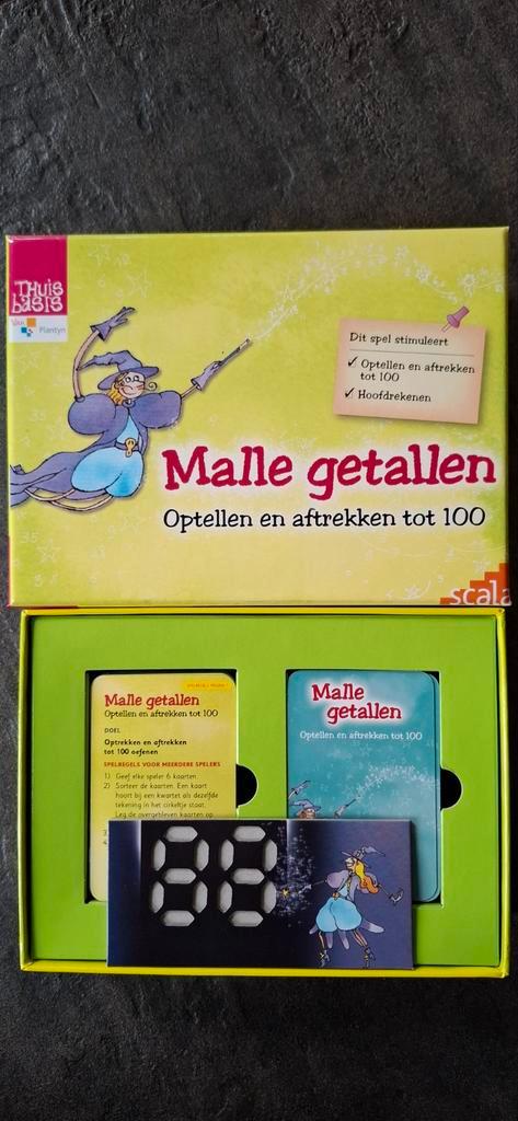 Malle Getallen - optellen en aftrekken tot 100, Hobby en Vrije tijd, Gezelschapsspellen | Bordspellen, Zo goed als nieuw, Ophalen of Verzenden