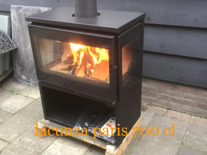 houtkachel lacunza paris 700 cl DEMO MODEL!!, Huis en Inrichting, Kachels, Gebruikt, Vrijstaand, Houtkachel, Hout, Ophalen