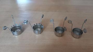 4 waxine houder lichtjes om in een glaasje te hangen. beschikbaar voor biedingen