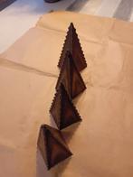 4 metalen piramides voor decoratie., Ophalen of Verzenden, Gebruikt