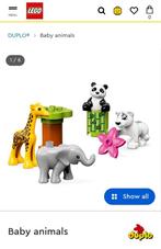 Lego Duplo - Babydieren, Kinderen en Baby's, Speelgoed | Duplo en Lego, Ophalen of Verzenden, Zo goed als nieuw, Complete set