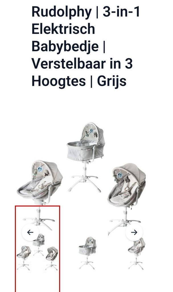 Elektrische baby wieg zgn, Kinderen en Baby's, Babywiegjes en Ledikanten, Zo goed als nieuw, Wieg, Ophalen of Verzenden