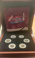 het zilveren vrede vijfje kleurset, Postzegels en Munten, Munten | Nederland, Ophalen of Verzenden, Koningin Beatrix, Euro's