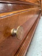 Vintage commode jaren ‘30 visgraat houtfineer marmeren blad, Huis en Inrichting, Kasten | Ladekasten, Ophalen, Eikenhout, 100 tot 150 cm