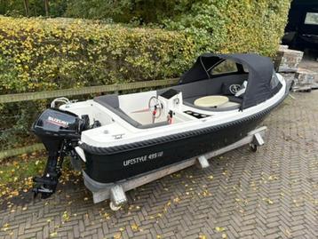 Lifestyle 495 + Suzuki 9,9 pk. Sloep, gratis winterstalling! beschikbaar voor biedingen