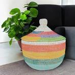 Afrikaanse tajine opbergmand, Huis en Inrichting, Woonaccessoires | Schalen en Manden, Ophalen of Verzenden, Nieuw, Rond, Riet
