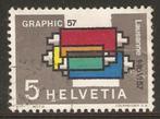 Zwitserland 1957   Kleurendruk   637, Postzegels en Munten, Postzegels | Europa | Zwitserland, Verzenden, Gestempeld