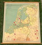 Oude schoolkaart grondsoorten van Nederland, Antiek en Kunst, Ophalen, Aardrijkskunde