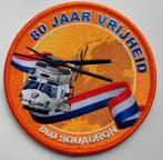 Patch 860 Squadron NH-90 Helikopter MLD 80 Jaar Vrijheid, Verzenden, Zo goed als nieuw, Patch, Badge of Embleem