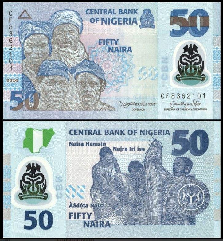 Nigeria 2023/2024, de 5 nieuwste bankbiljetten (UNC), Postzegels en Munten, Bankbiljetten | Afrika, Setje, Nigeria, Verzenden