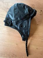 NIEUWE vliegenierscap zwart leer M, Ophalen of Verzenden