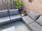 Aluminium Tuinset met Tafel en Banken, Tuin en Terras, Ophalen, 5 zitplaatsen, Gebruikt, Bank