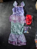 Ariël Kostuum - zeemermin Jurk met Accessoires maat 134, Kinderen en Baby's, Carnavalskleding en Verkleedspullen, Ophalen of Verzenden