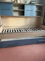Bed met ombouw en lade, Huis en Inrichting, Ophalen, Gebruikt, 90 cm, Eenpersoons