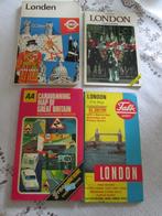 4x Vintage, Londen ANWB, London Falk, Caravanning Map AA, Gelezen, Europa, Ophalen of Verzenden, Reisgids of -boek