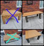 Salontafels eiken, Ophalen, 50 tot 100 cm, Rond, 50 tot 100 cm