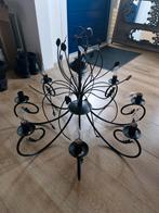 Hanglamp kroonluchter zwart gothisch goth, Huis en Inrichting, Lampen | Hanglampen, Metaal, Ophalen, 75 cm of meer