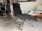 Vitra Eames EA124 + EA125 Ottoman - Zwart Hopsak, Huis en Inrichting, Fauteuils, Ophalen, Gebruikt, Metaal, 50 tot 75 cm