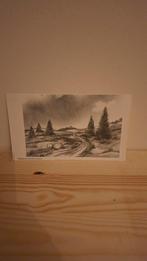 Heidelandschap bij Itterbeck Tekening, Ophalen of Verzenden