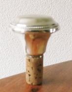 Antieke zilveren flessenstop., Antiek en Kunst, Ophalen of Verzenden, Zilver